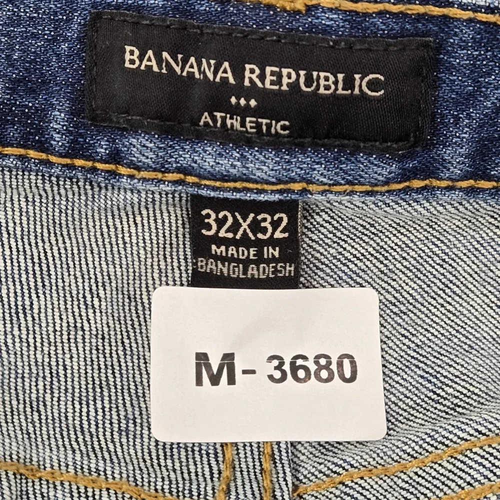 Banana Republic Men Jeans 32X32‎ Blue Denim Athletic Button 32